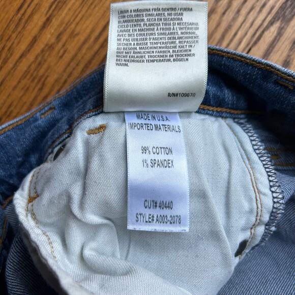 AGolde A Golde Blue Sophie High-Rise Distressed Skinny Jeans Size 24 - Picture 9 of 16